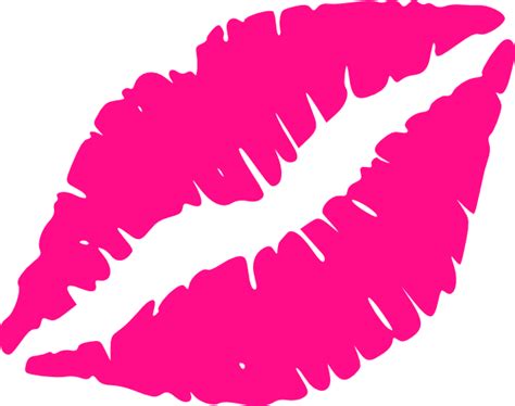 Hot Pink Lips Clip Art At Vector Clip Art Online Royalty