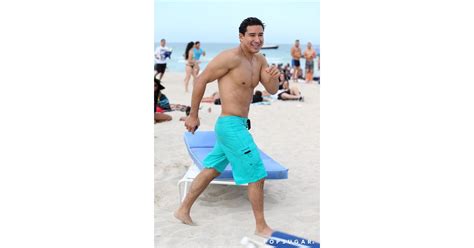 Shirtless Mario Lopez With Wife In Miami Beach Pictures Popsugar Celebrity Photo