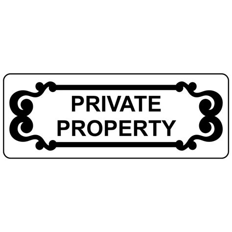 Private Property Engraved Sign Egre 13367 Blkonwht Private Property