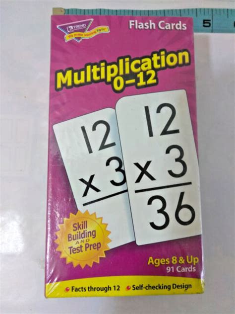 Trend Skill Drill Flash Cards 3 X 6 Multiplication Home School Ebay
