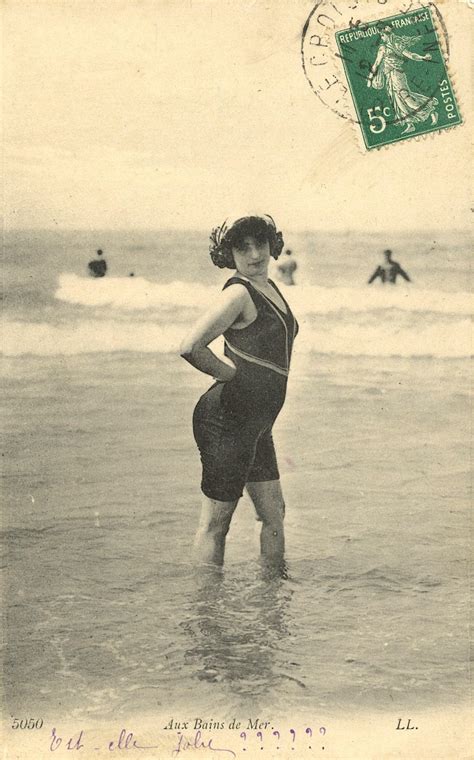 Lot Antique Vintage On The Beach Pin Up Postcard 1900s 1910s