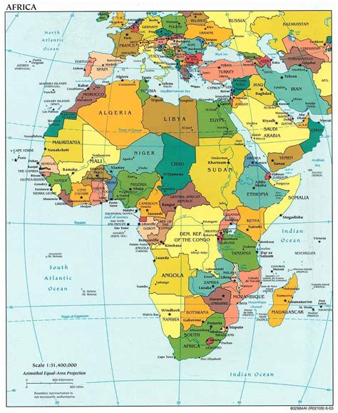 Mapa De Africa Politico Y Fisico Para Imprimir Paises 2023