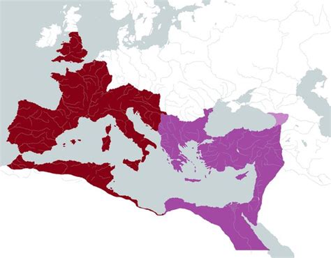 How Did The Roman Empire Split Into Two Empires Quora