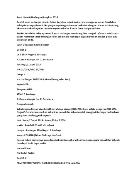 17 contoh surat tugas resmi … contoh surat undangan resmi.docx
