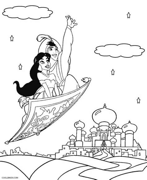 Printable Jasmine Coloring Pages For Kids