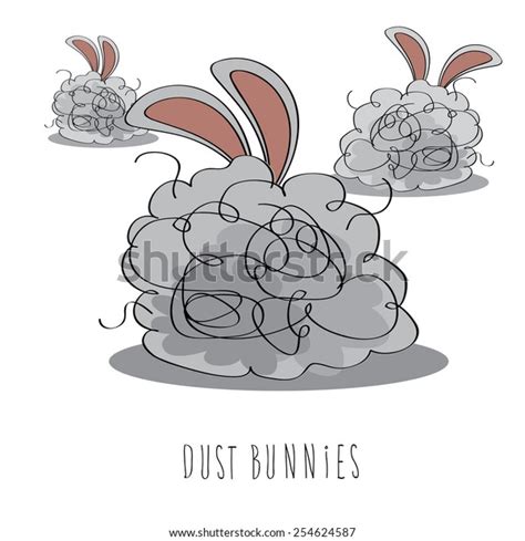 Easter Dust Bunnies Eps 10 Vector Stock Vector Royalty Free 254624587