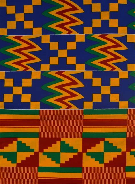 Ghana Kente Fabric Multicheckered Design Meters Kente Cloth Kente
