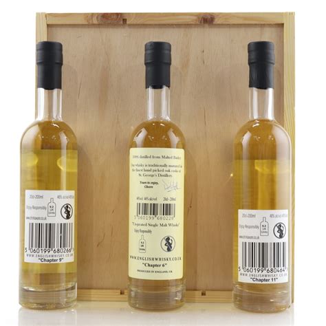 The English Whisky Co T Set 3 X 20cl Whisky Auctioneer
