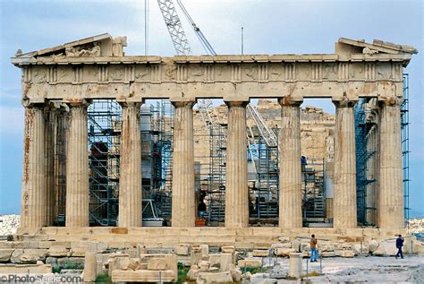 The Parthenon 447 438 Bc Marble Reconstruction Athens Greece