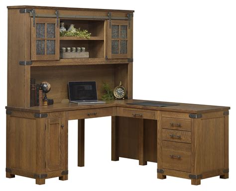 The elegant design of the hutch adds plenty of practical storage space to any home office. Georgetown Corner Desk with Optional Hutch Top from ...