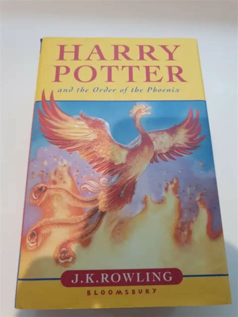 Harry Potter And The Order Of The Phoenix Hardback First Edition Book