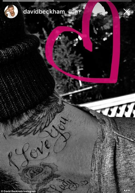 David Beckham Reveals Sweet I Love You Tattoo On His Neck On