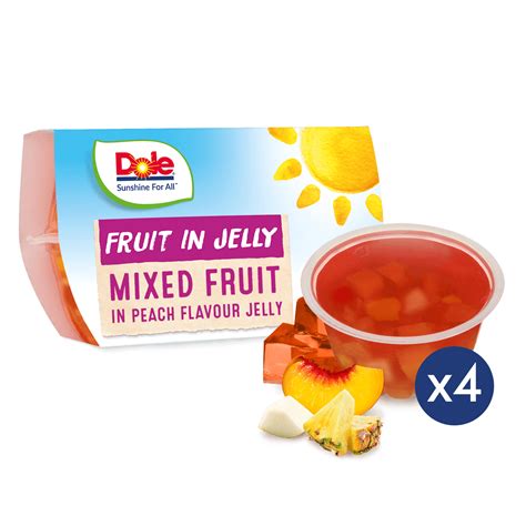 Dole Mixed Fruit In Peach Jelly Fruit Snacks 4 Pack Dole® Sunshine