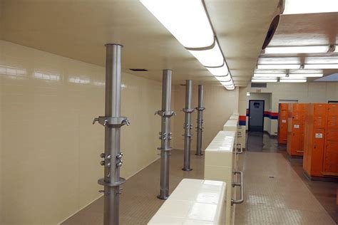 Open Shower Appreciation — Mens Locker Room In The Phys Ed Building