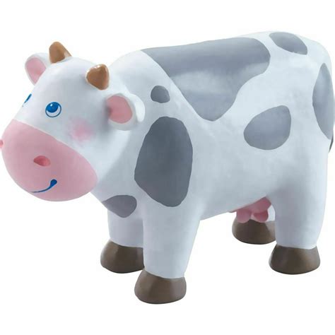 Haba Little Friends Cow 45 Holstein Farm Animal Toy Figure