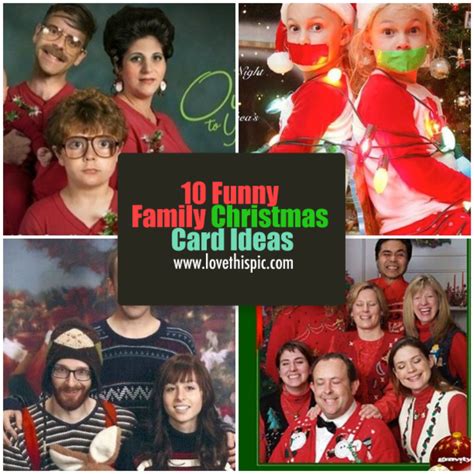 These meaningful holiday wishes are sure to warm hearts. 10 Funny Family Christmas Card Ideas
