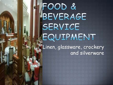 During this time food and beverage service will be offered through room service. Food & beverage service equipment