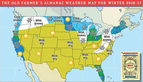 Farmers Almanac Releases 2016 17 Winter Forecast Firsthand Weather