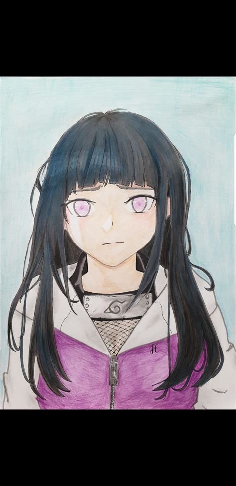 My First Attempt To Draw Hinata Rnaruto