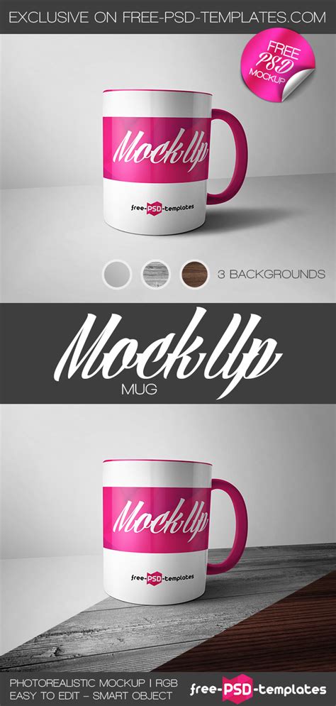 Free logo mockup prepared in five high resolution psd files. 24 Free Mug Mock-up in PSD + Premium Version! | Free PSD ...