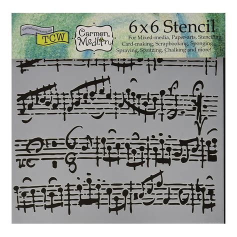Buy Stencil 6in X 6in Sheet Music