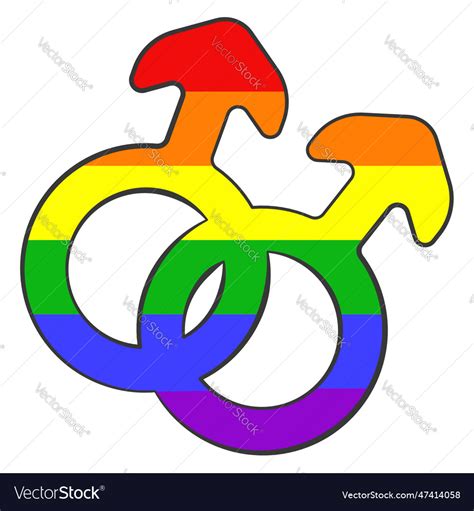 lgbt symbol in colors of the rainbow flag vector image