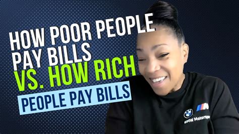 How Poor People Pay Bills Vs How Rich People Pay Bills Youtube