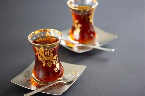 Premium Photo Turkish Traditional Tea Hot Drink Black Tea