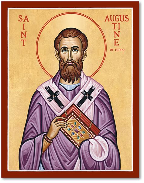 Men Saint Icons St Augustine Of Hippo Icon Monastery Icons