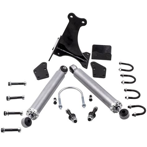 For Ford F250f350 Super Duty Dual Steering Stabilizer Kit 2005 2016