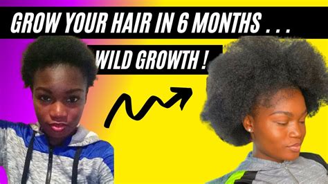 Wild Growth Hair Oil Before And After 6 Months After Big Chop Youtube
