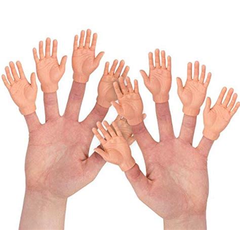 Finger Hands Finger Puppets Tiny Hands Left And Right Hands For Party And