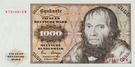 1000 Dm Bank Notes Currency Design Banknotes Money