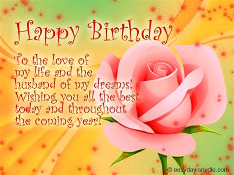 Free download beautiful birthday card templates. Birthday Messages for Your Husband - Easyday