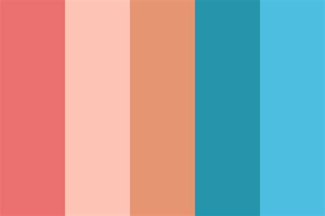 These brides came up with their unique, exciting wedding color palettes and i kept coming up with designs & colors to meet them. Ocean Coral Color Palette Color Palette #colorpalette # ...