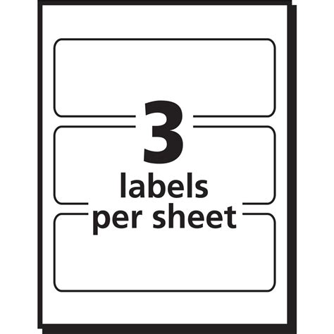 Avery® Removable Labels 1 12 Height X 3 Width Removable Adhesive