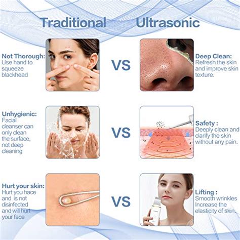 ultrasonic skin scrubber face spatula jomarto blackhead remover pore cleaner facial scrubber