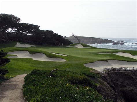 Inez & doug & kira. Cypress Point Club 15th hole pictures.