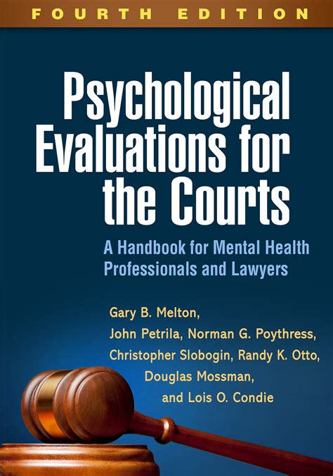PDF Psychological Evaluations For The Courts Fourth Edition A