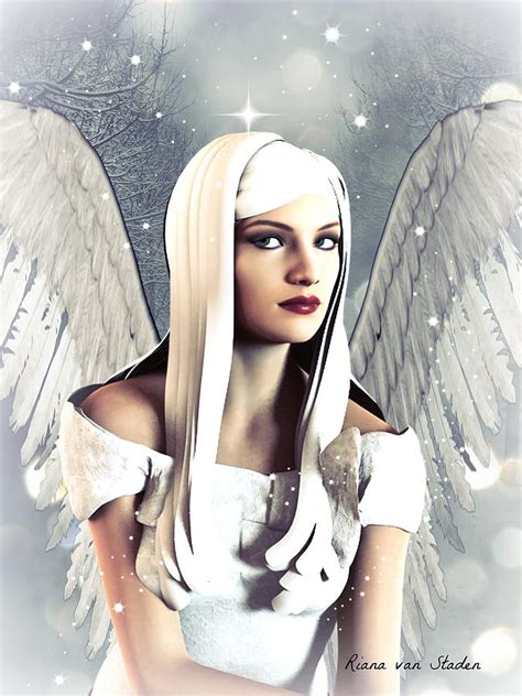Snow Angel Digital Art By Riana Van Staden Fine Art America
