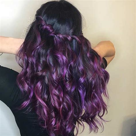 Hicolor is a permanent hair color brand by l'oreal technique that is specifically formulated for dark bases of hair. Bold Dark Purple Hair Color -Incredible Hair Color Ideas ...