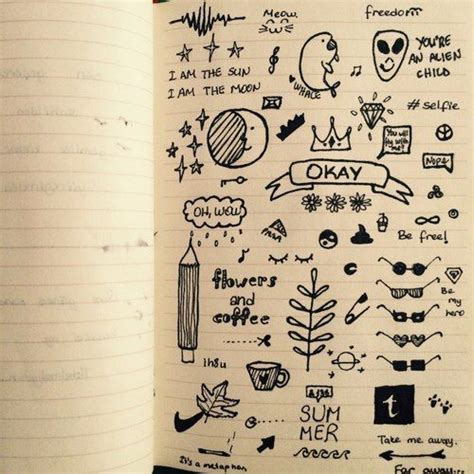 Notebook Drawing Notebook Doodles Diy Notebook Journal Doodles Art