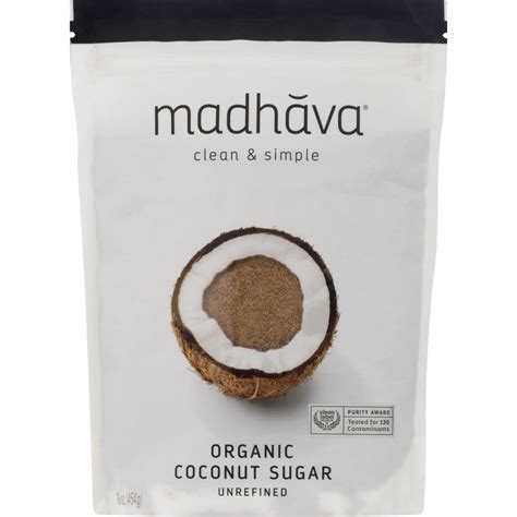 Madhava Organic Coconut Sugar 16 Oz