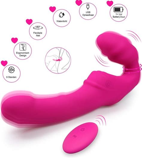 Bol Com Ezlove Vibrerende Voorbind Dildo Inclusief