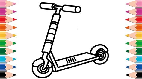 42 Best Ideas For Coloring Scooter Coloring Sheet