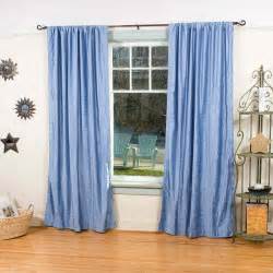 Caribbean Blue Velvet Curtains Drapes Panels 43 X 84 Inches Ebay