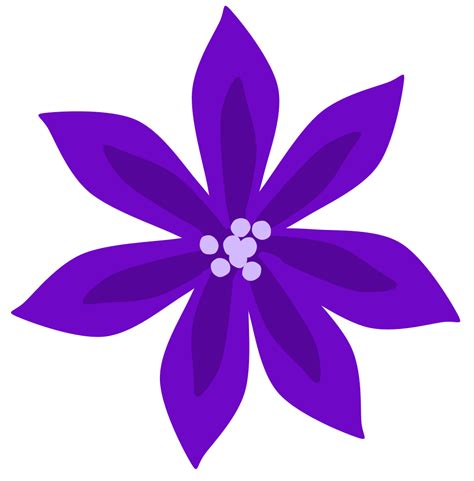 OnlineLabels Clip Art - Purple Lily