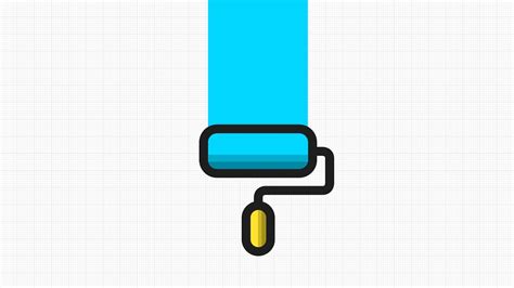 How To Draw Roller Paint Brush Vector In App Graphic For Ipad วิธีวาด