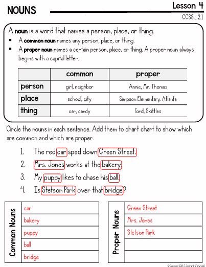 The common form, as the names suggests is the generic name. Common And Proper Nouns Worksheets For Grade 3 With Answers - Favorite Worksheet