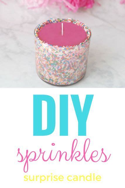 Diy Sprinkles Candle Surprise Inside The Candle Cute